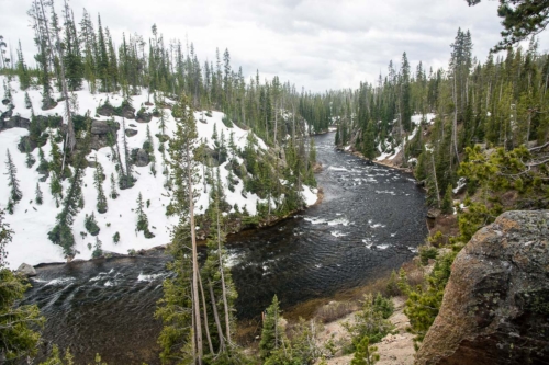 Krajina v Yellowstone