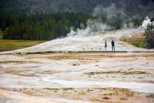 Pohled od gejzíru Sponge